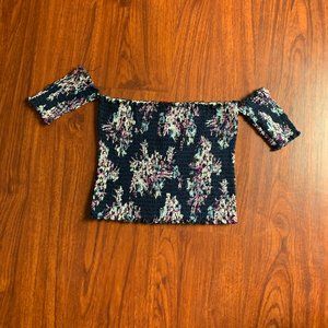 Women's off shoulder crop top